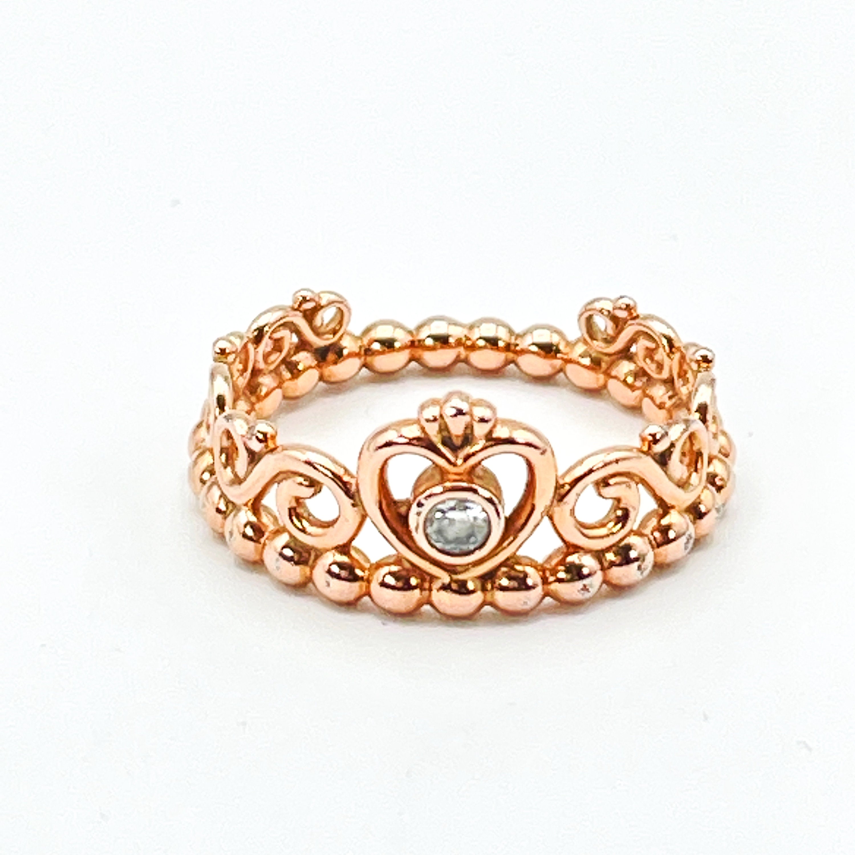 Enchanted Princess Tiara Crown Heart Ring – Piks Jewels
